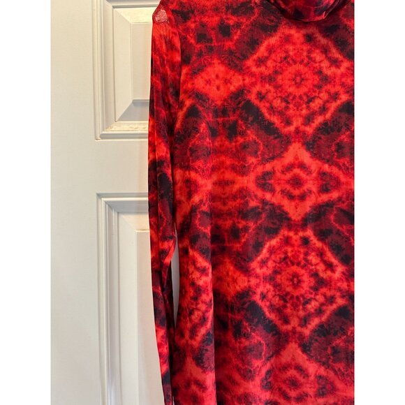 INC International Concepts Red & Black Lava Lamp Long Sleeve Top - Picture 6 of 9